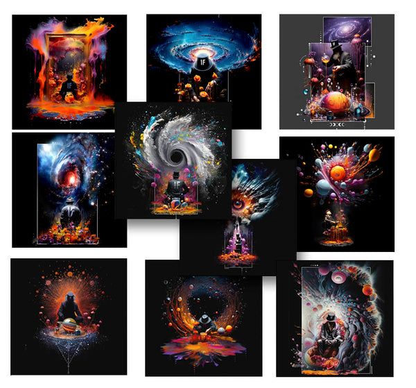 ALL Modern Alchemy 7"x7" 10 PRINT SET