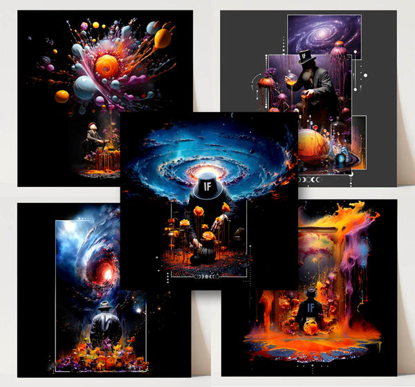 Modern Alchemy 7"x7" 5 PRINT SET #2