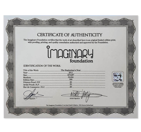 Beginning is Near Hor de Commerce Print