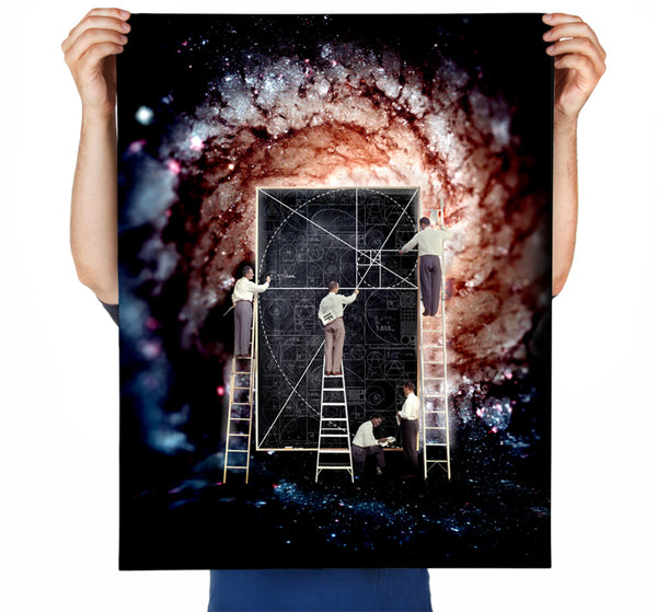 Golden Architecture Art Print