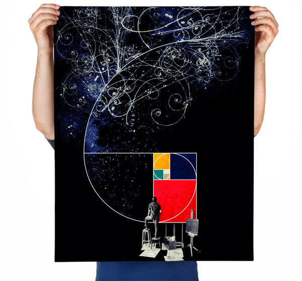 Golden Easel Art Print