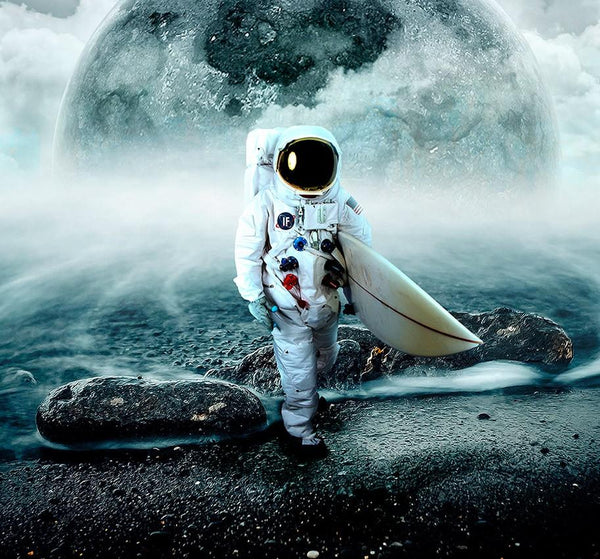 Moonsurfer Art Print