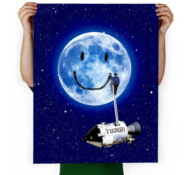 Moon Tag Art Print