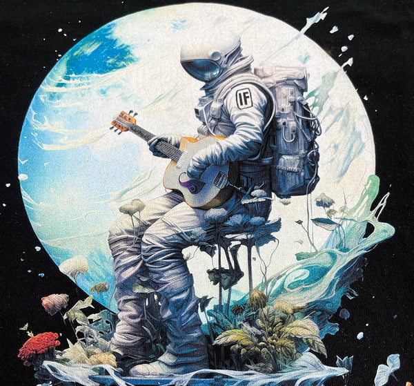 Acoustic Astronaut  Mens T Black
