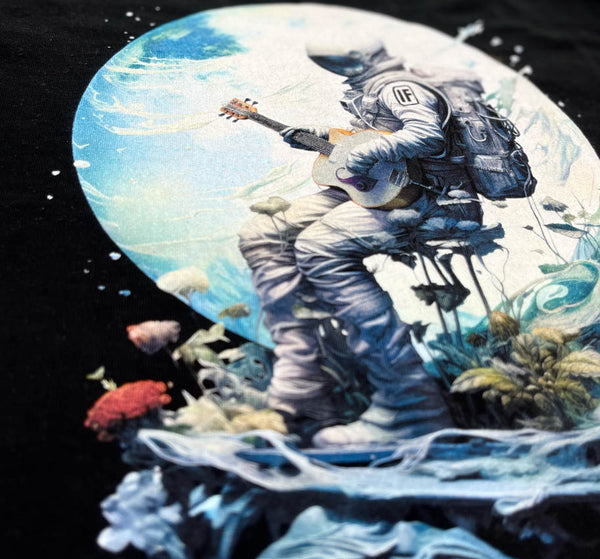 Acoustic Astronaut  Mens T Black