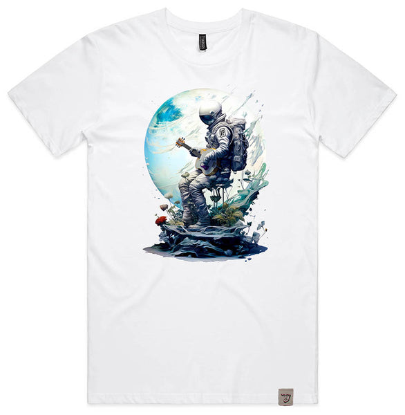 Acoustic Astronaut  Mens T WHITE