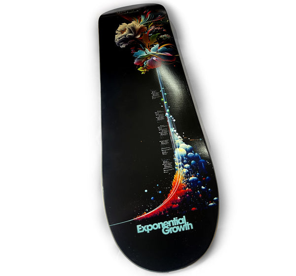Exponential Growth Collectors Art Skateboard Deck