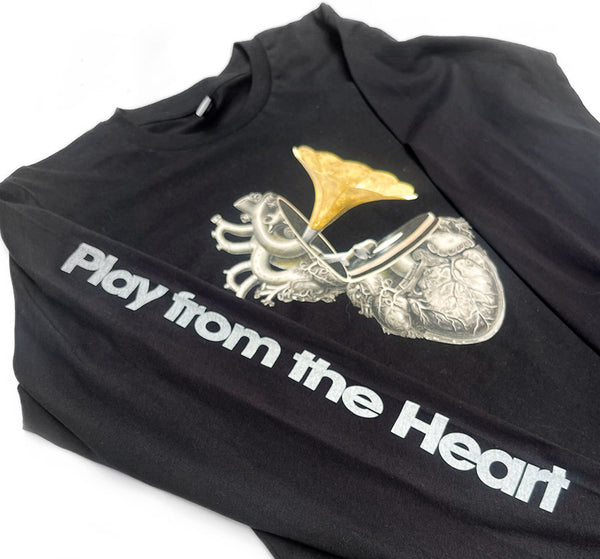 Play From The Heart Men's Long Sleeve T Black