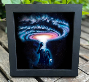 HAT TIP  7"x7" ART PRINT FRAMED