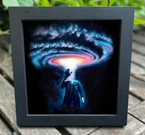 HAT TIP  7"x7" ART PRINT FRAMED