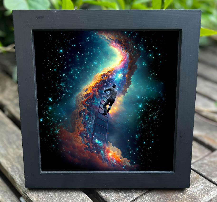 NEBULADDER 7"x7" ART PRINT FRAMED