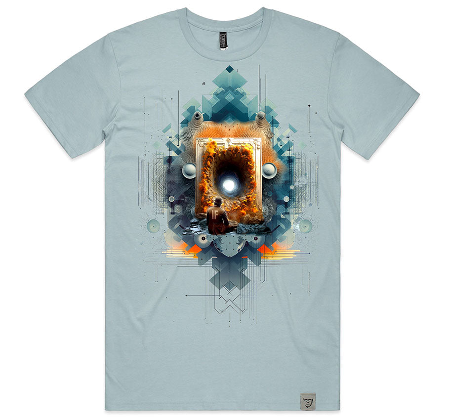 QUANTUM TUNNEL Men's T Pale Blue