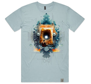 QUANTUM TUNNEL Men's T Pale Blue