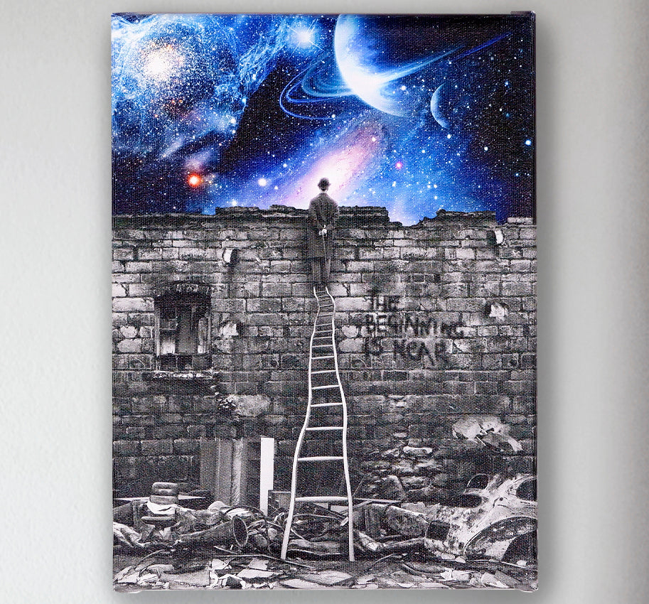 Beginning is Near Small Canvas Print
