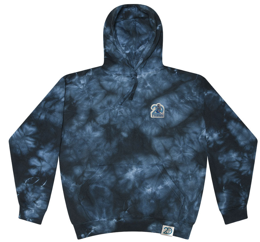 20 year anniversary CRYSTAL DYE Navy Pullover Hoodie