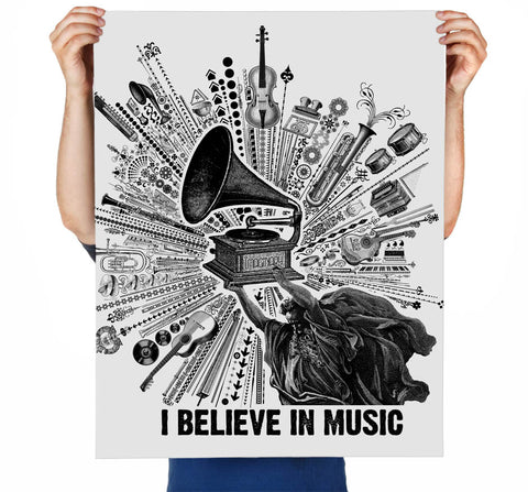 I Believe in Music Art Print