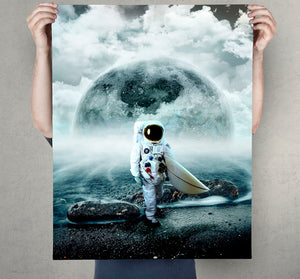 Moonsurfer Art Print