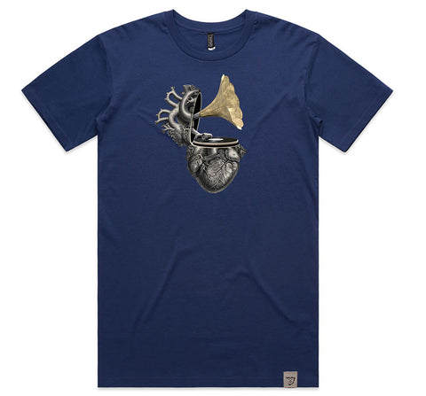 Play From The Heart Men's T Cobolt Blue