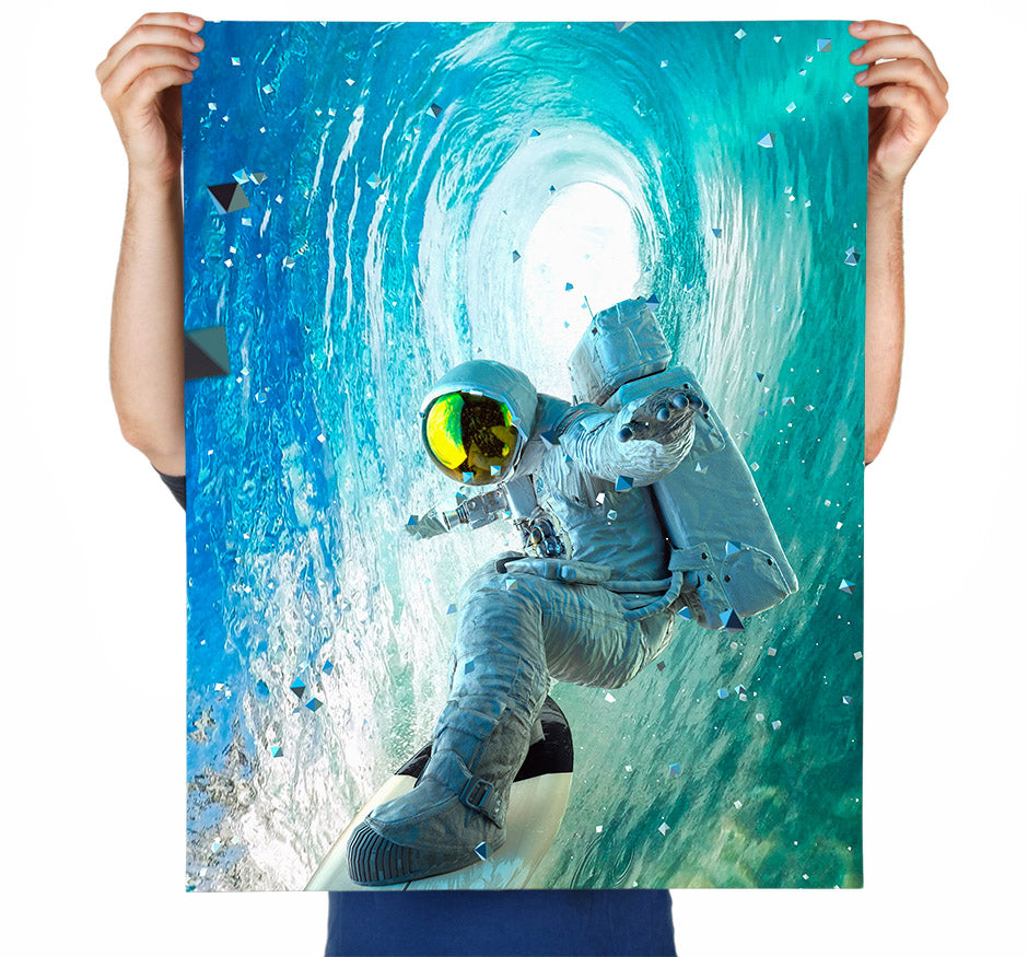 Astrosurfer Rides Again Augmented Reality (AR) Print