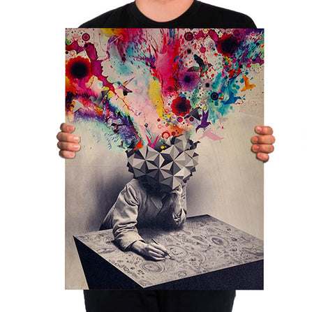 Study 18x24 Wood print