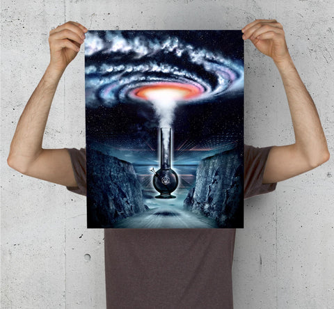 Galaxy Bong 16" X 20" Art Print