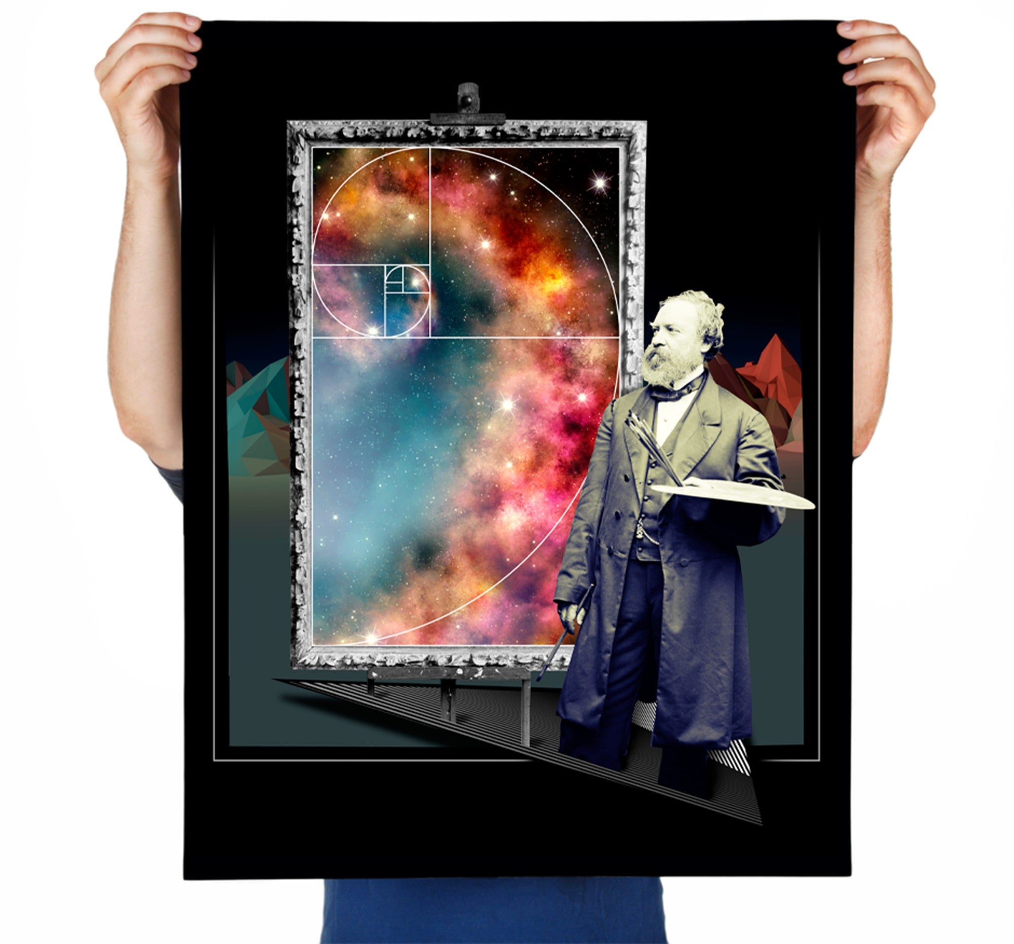 Golden Galaxy Art Print